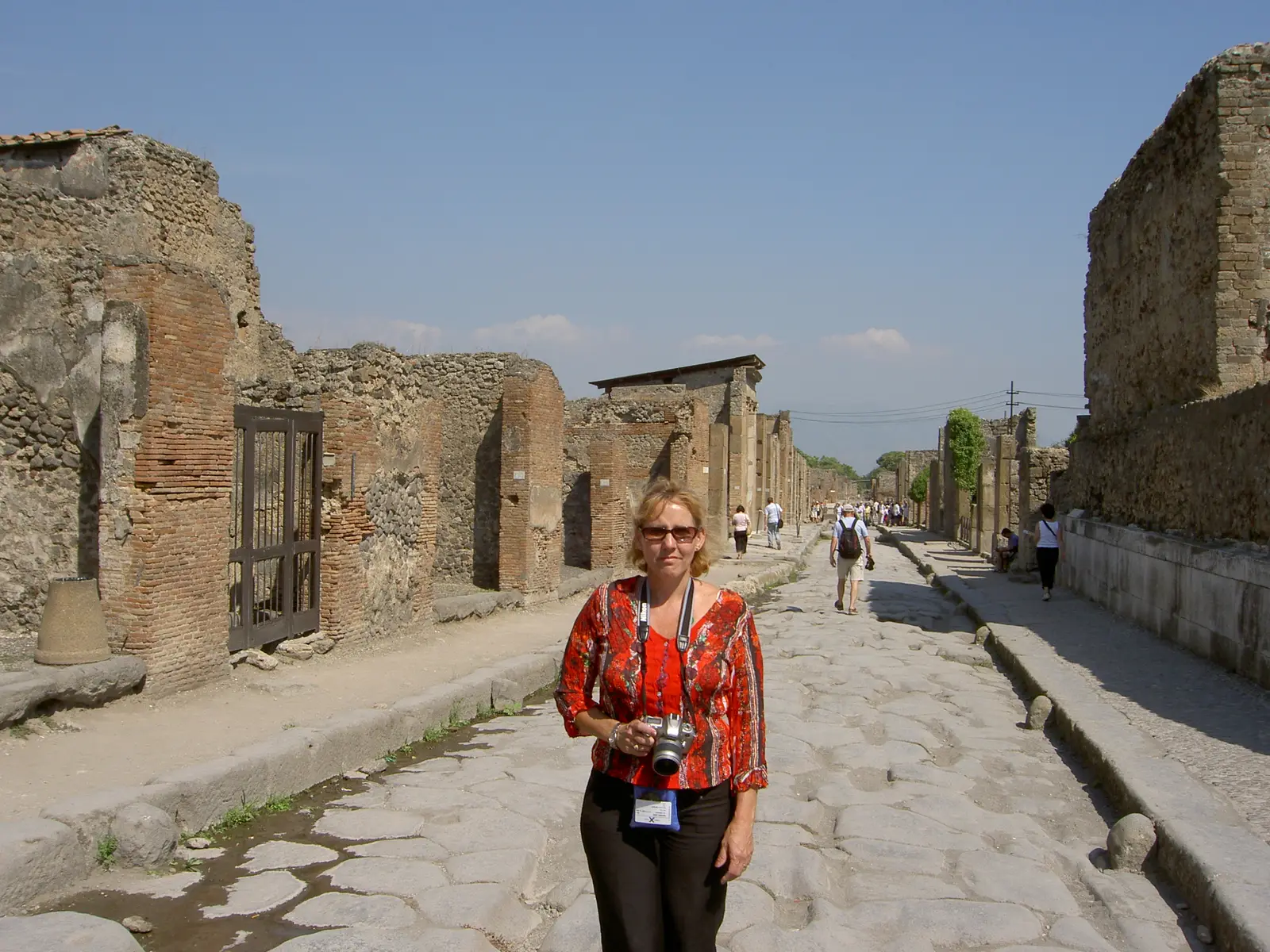 Streets of Pompeii in Italy
