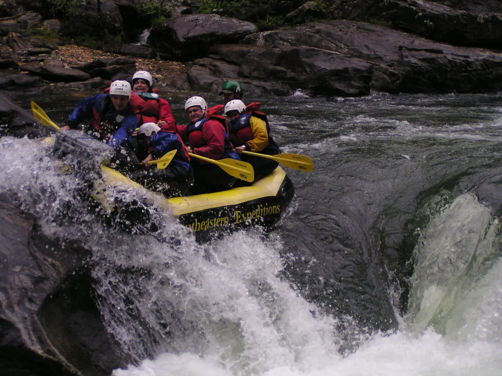 White water rafting on the Chattooga River in South Carolina