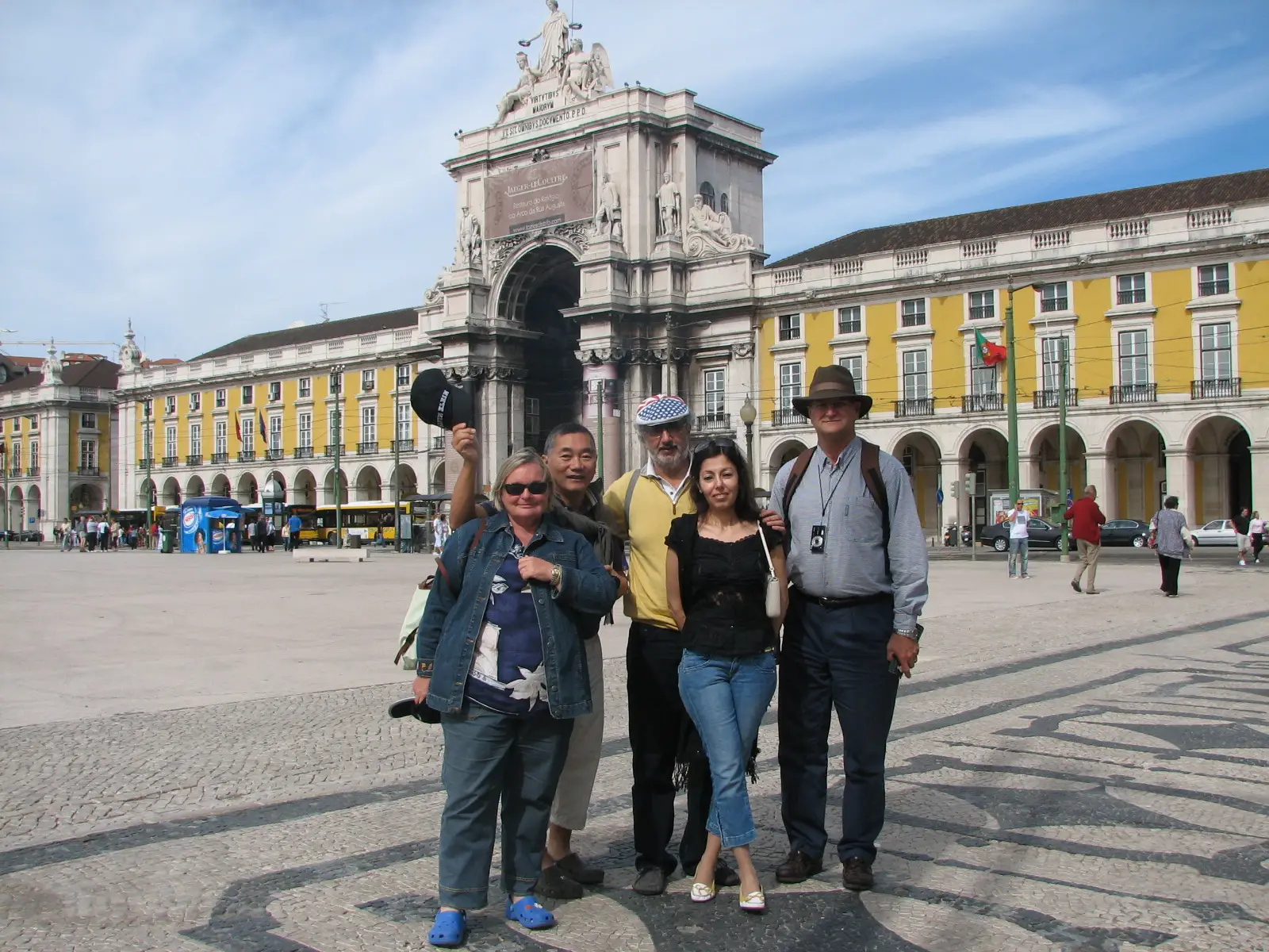 The plaza in Lisbon, Portugal
